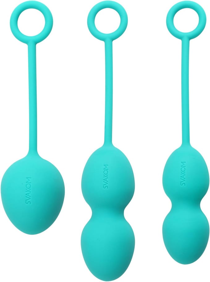 Svakom Vaginale Ballen - Roterende Kernen - Turqouise - Set van 3