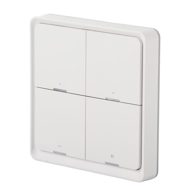Draadloze scèneschakelaar Intelligent 4?Way Panel Wandschakelaar Mobiele Telefoon APP Bediening voor ZigBee white