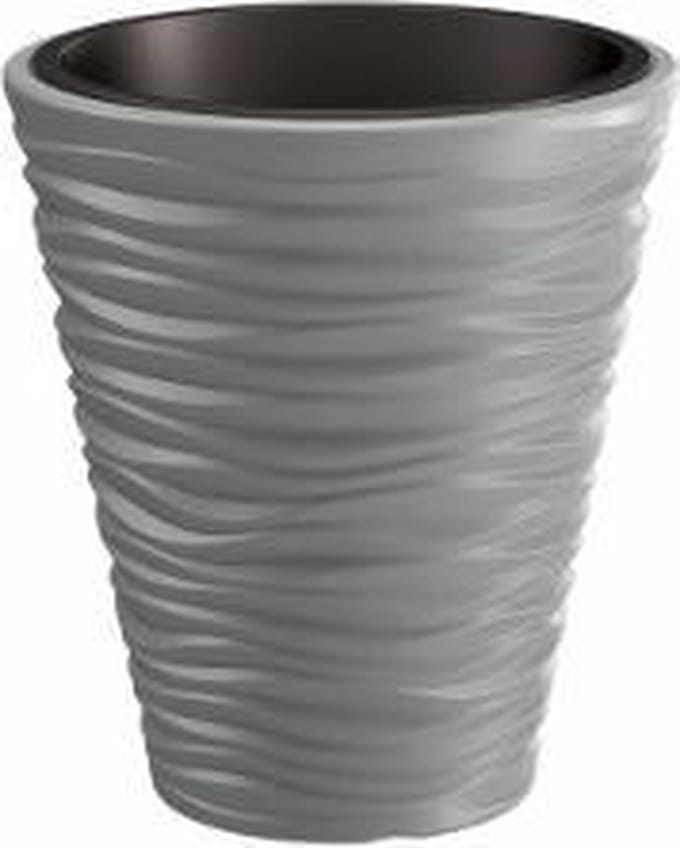 Bloempot Buiten Rond Sand 40cm STEENGRIJS Prosperplast