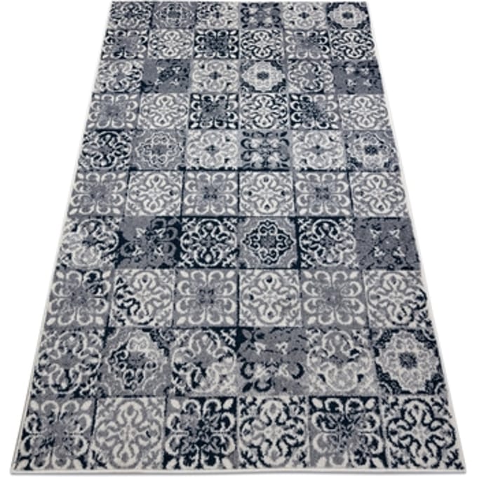 Kleden Rugsx Tapijt HEOS 78586 crème / blauw PATCHWORK, 120x170 cm