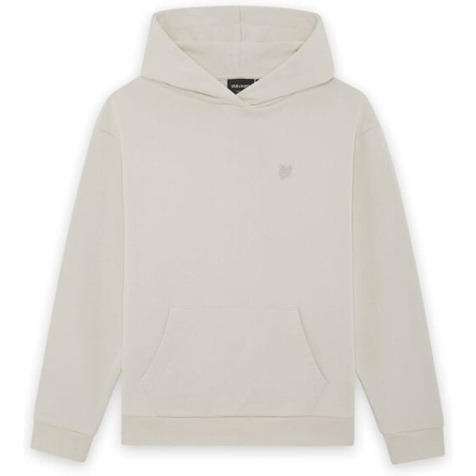 Lyle & Scott Heavy Weight Drop Shoulder Hoodie voor jongens - Wit