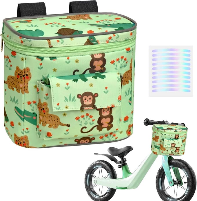 Kinder Stuurtas Fietsmand voorop met Veilige Bevestiging en Reflectie