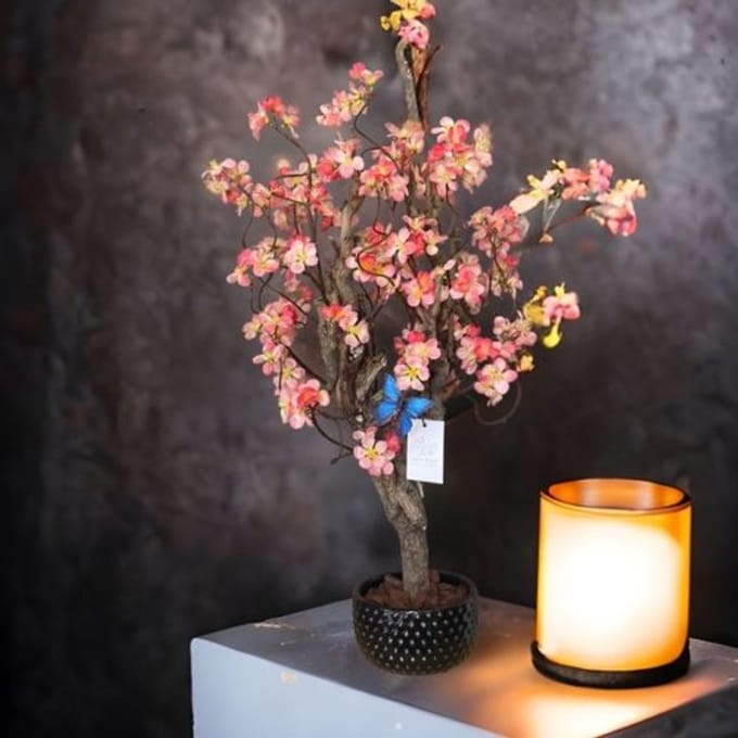 Seta Fiori - Kunst bloesemboom - Peach - 75cm - Sakura