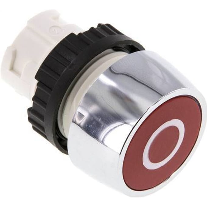 Actuator Opzetstuk 22mm Drukknop Rood/Wit