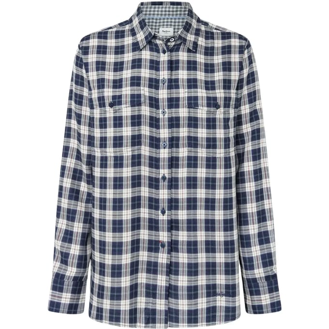 Pepe Jeans Polivia Overhemd Met Lange Mouwen Blauw M Vrouw
