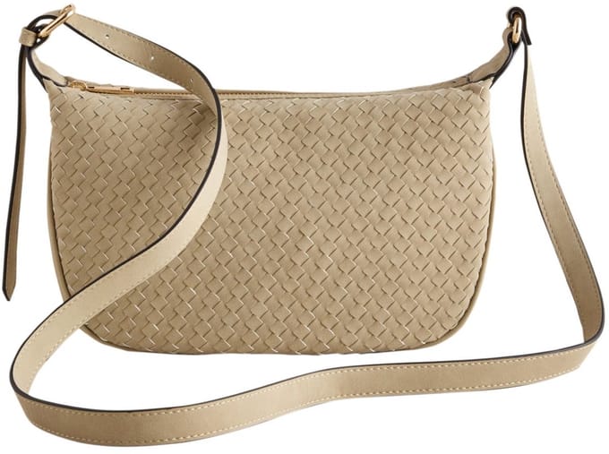 Next - Dames - Geweven sling-crossbodytas - Naturel