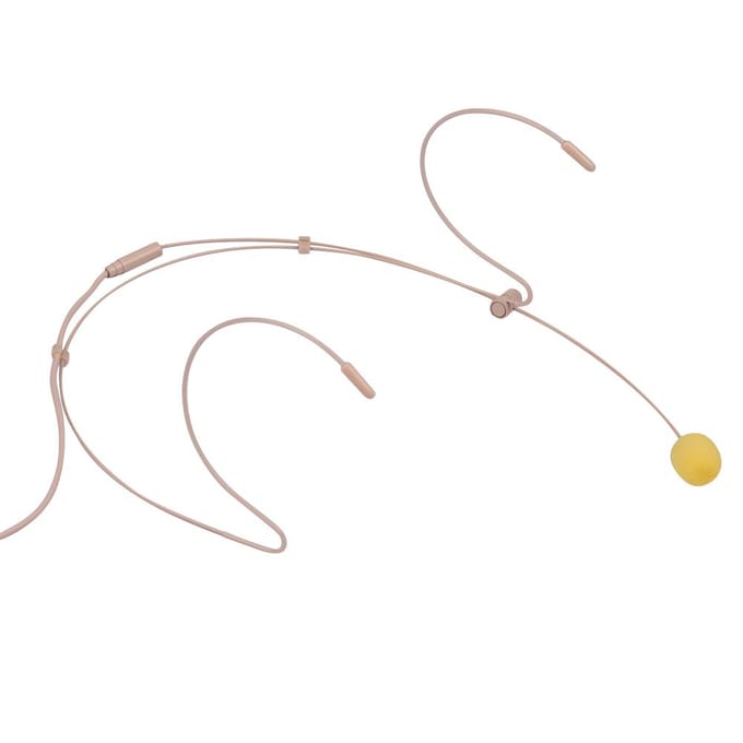 Lichtgewicht headsetmicrofoon, condensatormicrofoon, 4-pins mini XLR-stekker voor draadloos bodypack 3-pin XLR