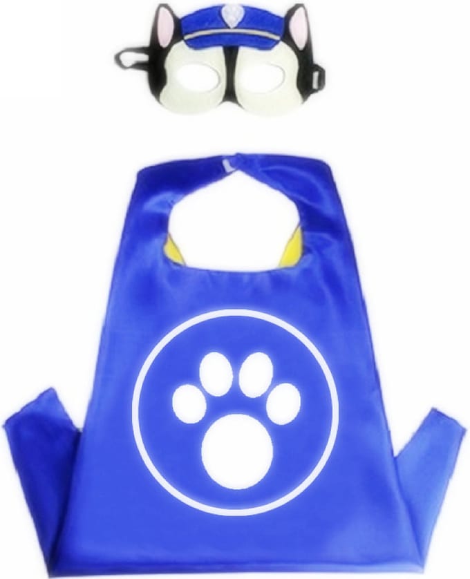 Patrouille Pup Verkleedkleding - Pups van Avonturenbaai Cape + Masker