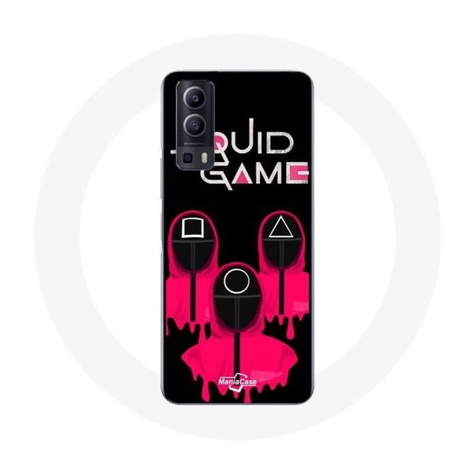 Coque Vivo Y72 Squid Game Masques carré Triangle et Cercle