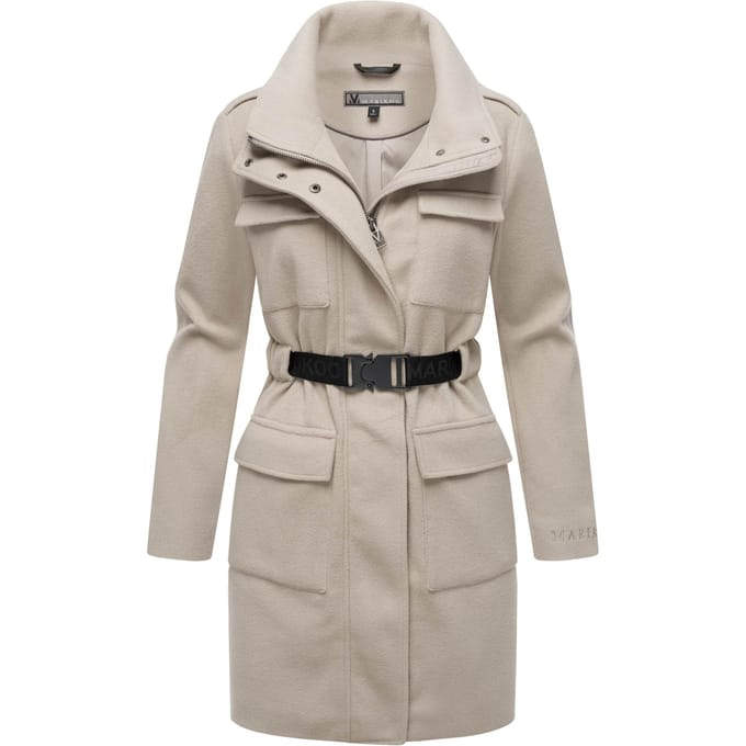 Marikoo dames wintermantel Tanokoo met stretchriem