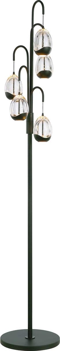 Highlight - Vloerlamp Clear Egg 5 lichts H 166 cm helder-zwart