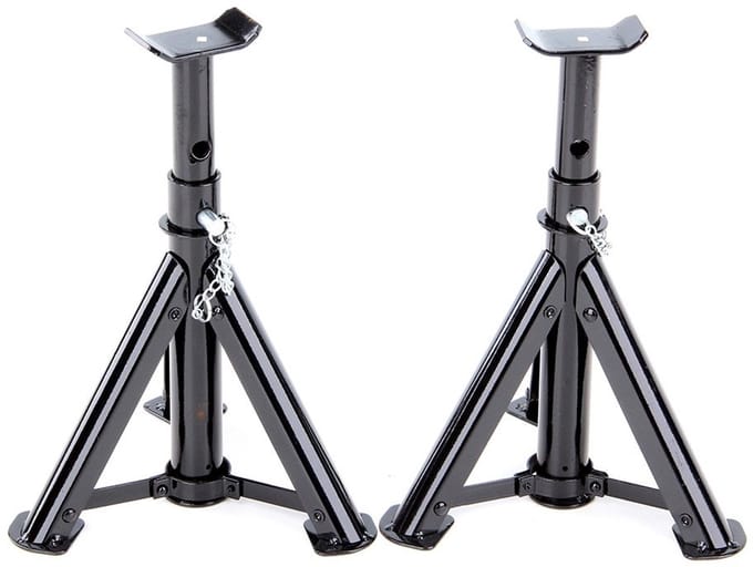 VOREL Assteunen 2 stuks - 2 ton draagkracht - hefhoogte: 280 - 370 mm