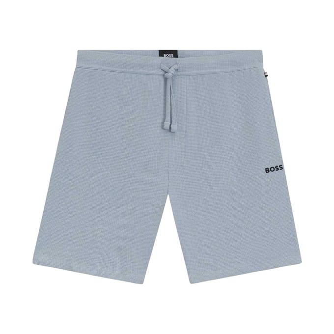 Boss Korte Wafel Pyjama Heren (Blauw)