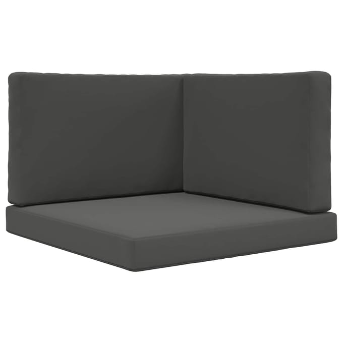 vidaXL - Buitenbankkussen - Polyester - Antraciet - 80 - x - 80 - cm