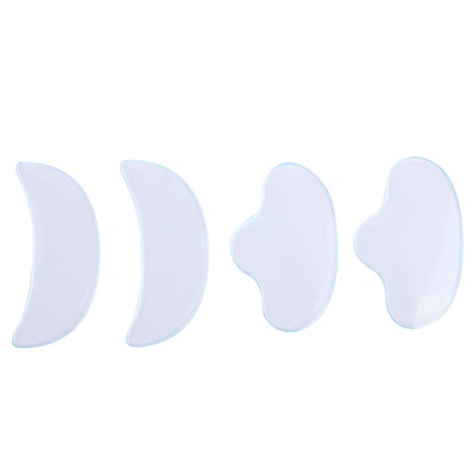 Autocollant de Lifting du visage en Silicone, patchs de compression des rides pour le front, 4 pièces white