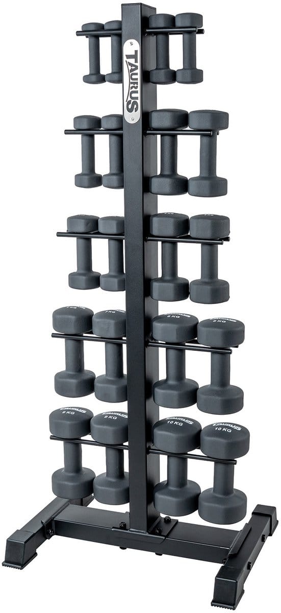Taurus Dumbbellrek Set 1–10 kg | Halters Rek Home Gym Krachttraining