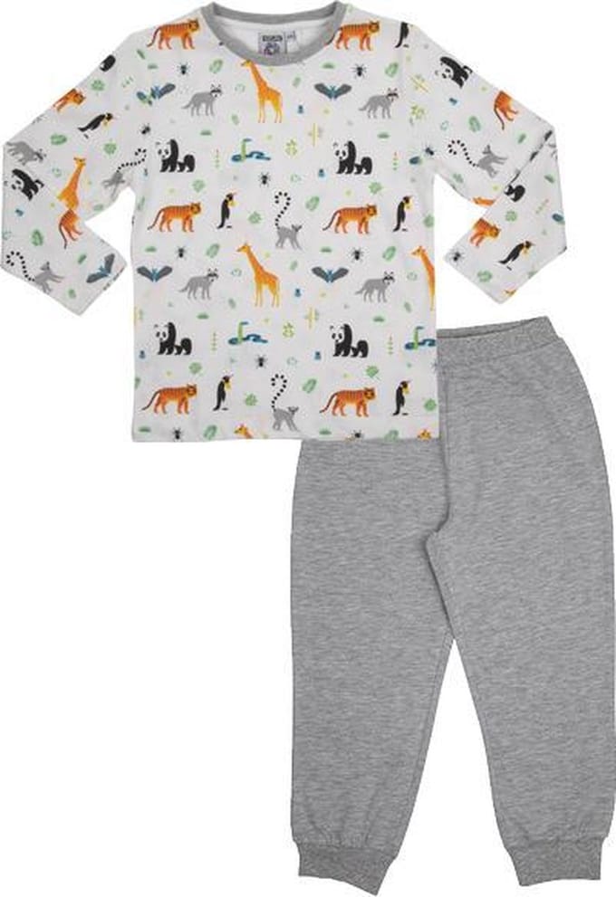 Kinderpyjama Wilde Dieren 100% katoen maat 4-5 jaar