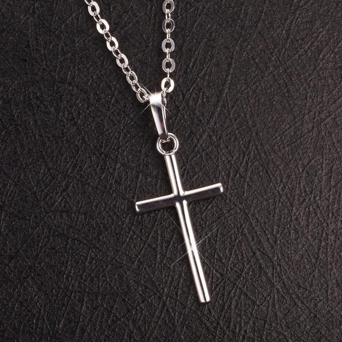 Ketting met kruisje zilverkleur