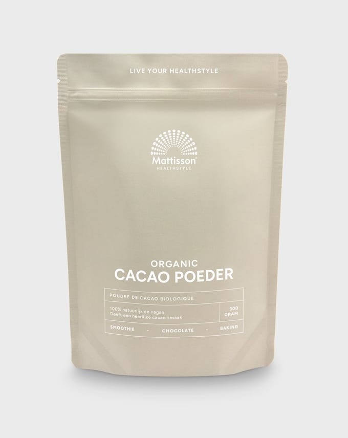 Mattisson - Biologische Cacao Poeder - Cacaopoeder Vegan - 300 Gram