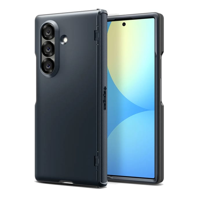 Spigen Slim Armor Pro MagFit Backcover voor de Samsung Galaxy Z Fold 7 - Metal Slate
