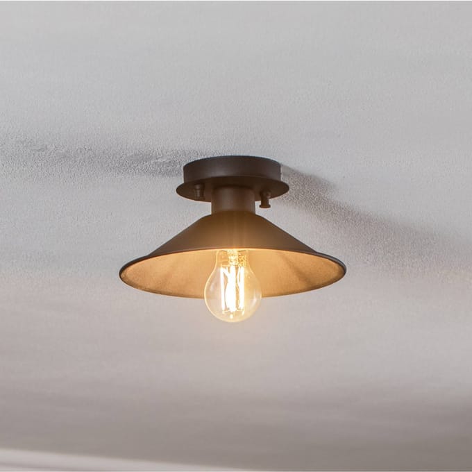 Opviq Plafondlamp Berceste N-659 1-lamp Ø24cm zwart
