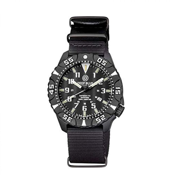 Deep Blue Daynight Diver Tritium White