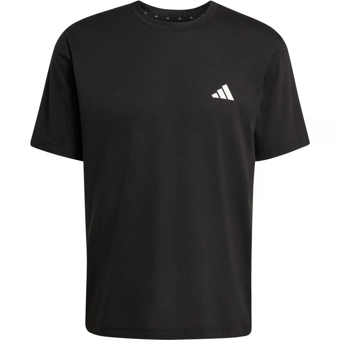Adidas Workout Essentials Feelready 3 Stripes T-shirt Met Korte Mouwen Zwart M Man