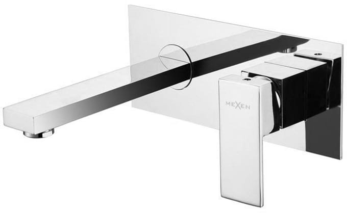 Mexen Cube inbouw wastafelkraan, chroom - 73115-00