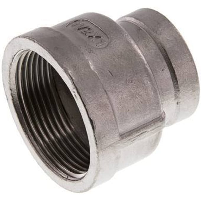 Rp 1 1/2'' x Rp 1'' RVS Ronde Sok 16 Bar