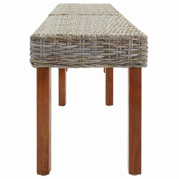 vidaXL - Bank - Naturel - 160 - x - 35 - x - 45 - cm - Massief - Mango - Hout