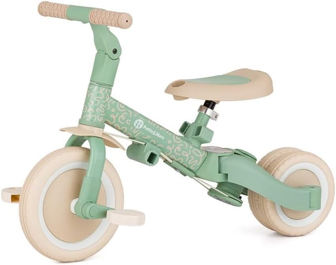 Multifunctionele Driewieler - Loopfiets Sleeauto - Kind Ontwikkeling - 5-in-1 Modellen - Tot 25 kg - Groen