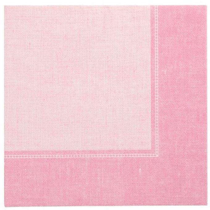 8x 20 Servetten ROYAL Collection 1/4 vouw 40 cm x 40 cm roze Linum