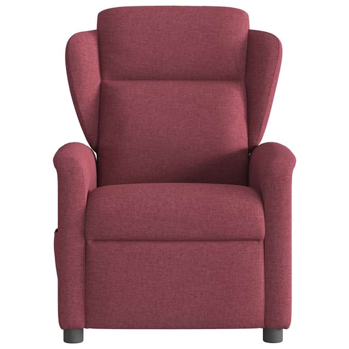 vidaXL - Fauteuil - verstelbaar - stof - wijnrood