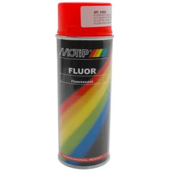 Motip Fluorescerende Lak Rood/Oranje - 400 ml