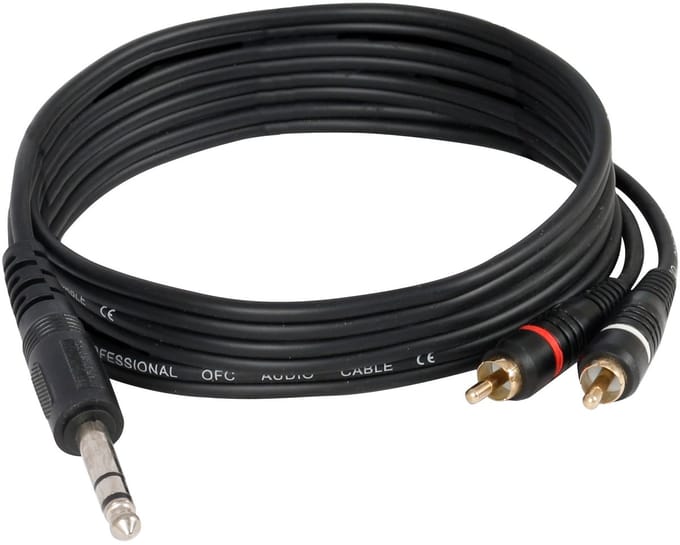 Devine VB3030 stereo jack male - 2x RCA male 3 m