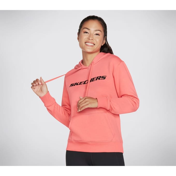 Skechers Performance Heritage Pullover Katoenen Dames Perzik Hoodie Sweatshirt