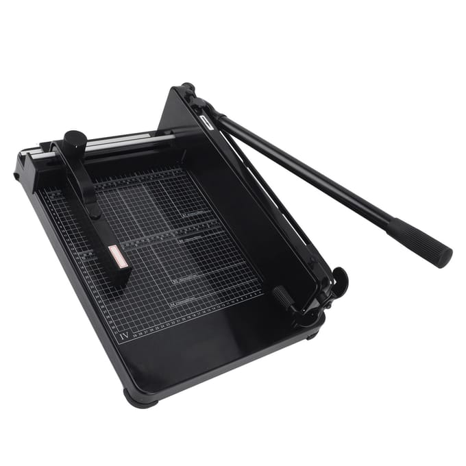 A4 Papiersnijder 400 Vel Capaciteit Professionele Handmatige Papiertrimmer met Veiligheidsslot Papier Snijmachine black