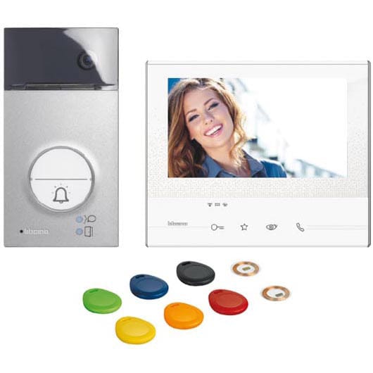 Legrand FLEX VIDEO LINEA3000 + X13E 2-draads overdracht voor, Netvoeding voor, Complete set voor Video-deurintercom 2-draads, WiFi Eengezinswoning Wit