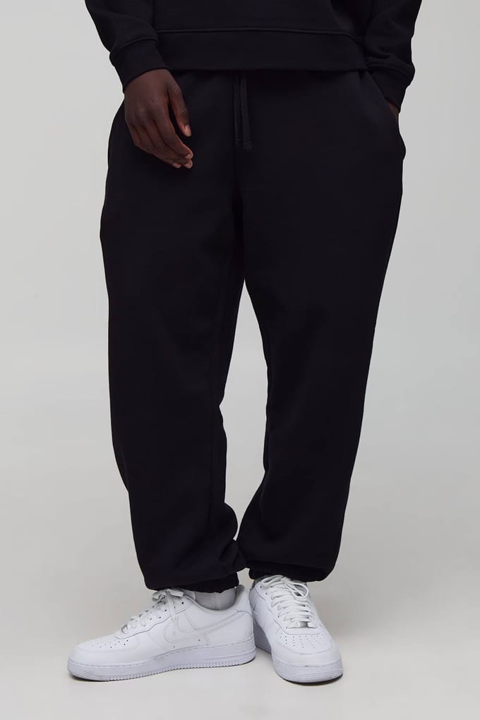 Essential Oversized Jogger | Black | Size Medium