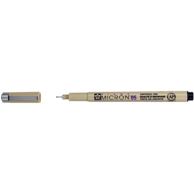 Fineliner Sakura Pigma Micron 05 0.45mm zwart