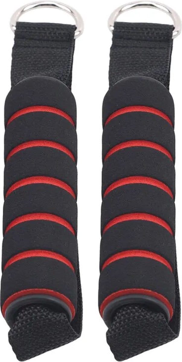 Premium Pull Touw Handvaten - Set van 2 | Foam Grips, D-Ring, Fitness Accessoire voor Krachttraining en Gym Workouts