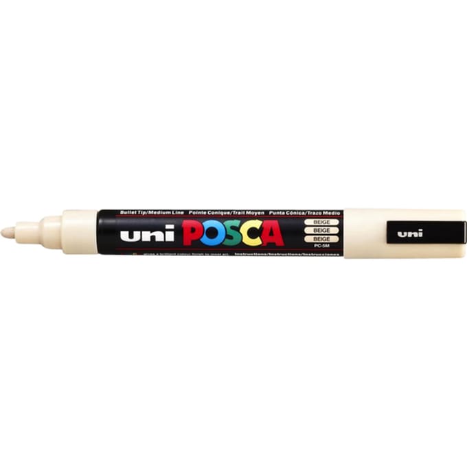 Posca marker met conische punt schrijfdikte medium beige