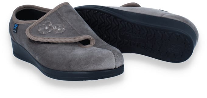 Fly Flot Dames Pantoffel | Taupe | Maat: 41