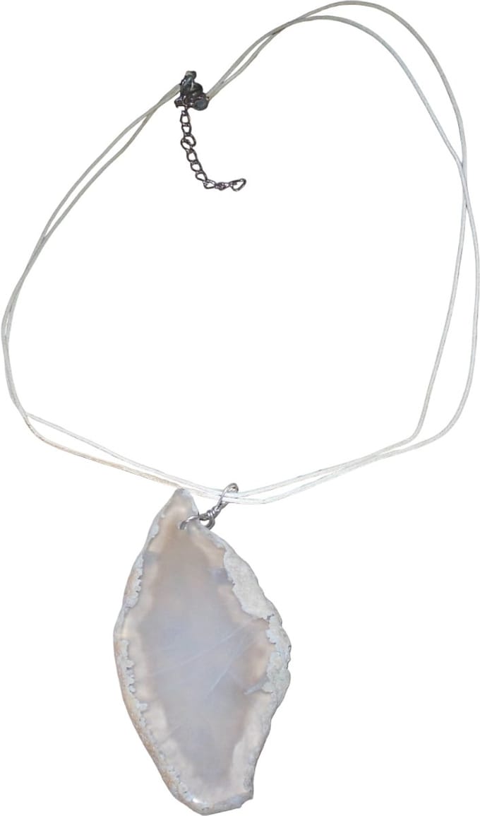 Ketting met steen taupe