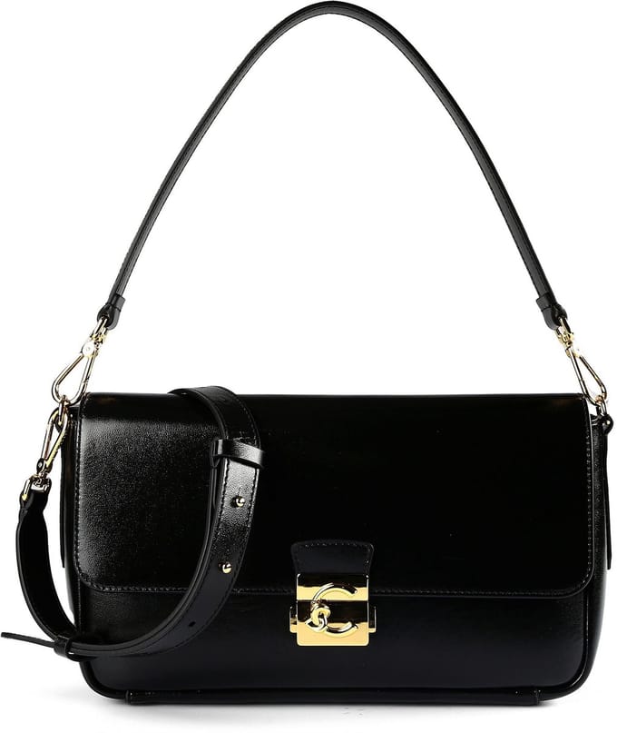 Coccinelle C-Me Schoudertas Leder 29 cm - Dames - noir