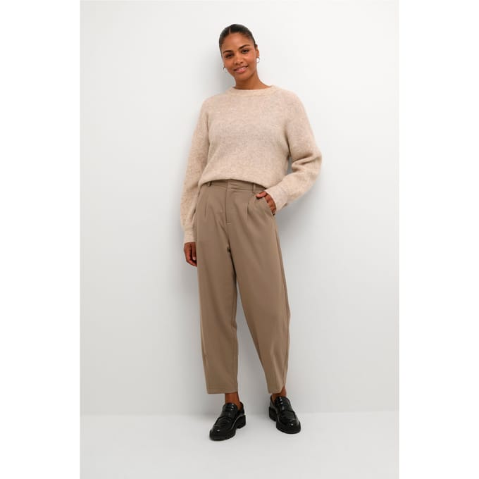 Pants Suiting Regular fit Brindle brown