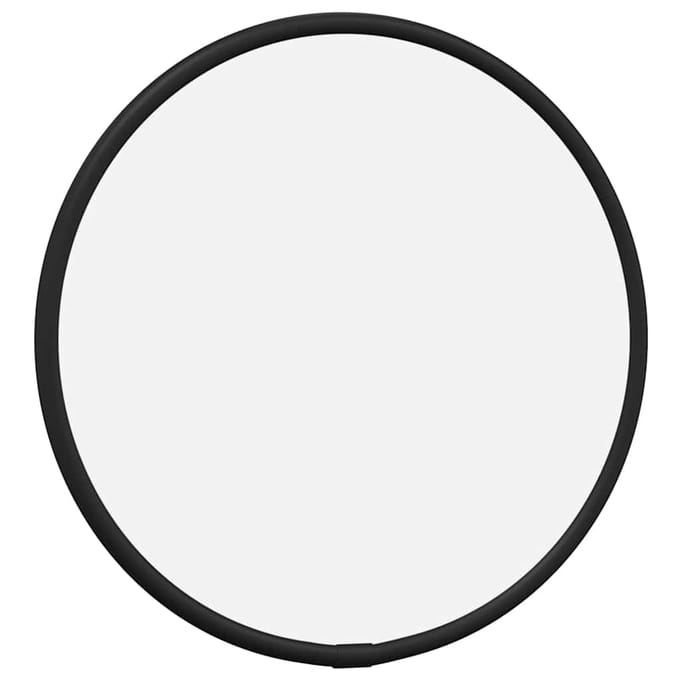 vidaXL - Wandspiegel - rond - Ø20 - cm - zwart