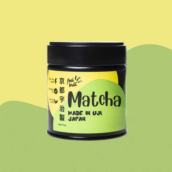 Ceremoniële matcha groene thee Feel Brill, 30 g
