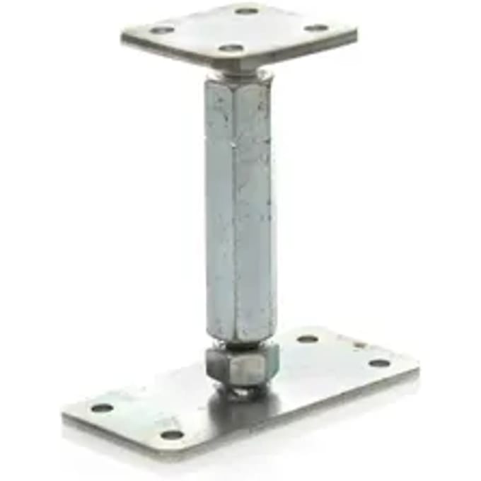 Solid Paalhouder H-vorm Verstelbaar Aluminium 145-220mm