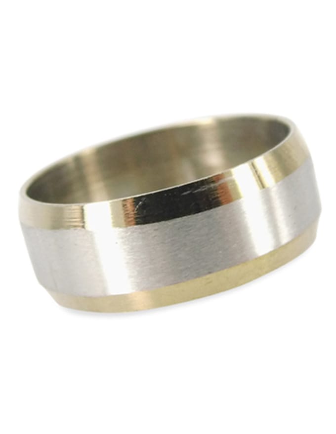 Roestvrij stalen ring 2bb - 17,75
